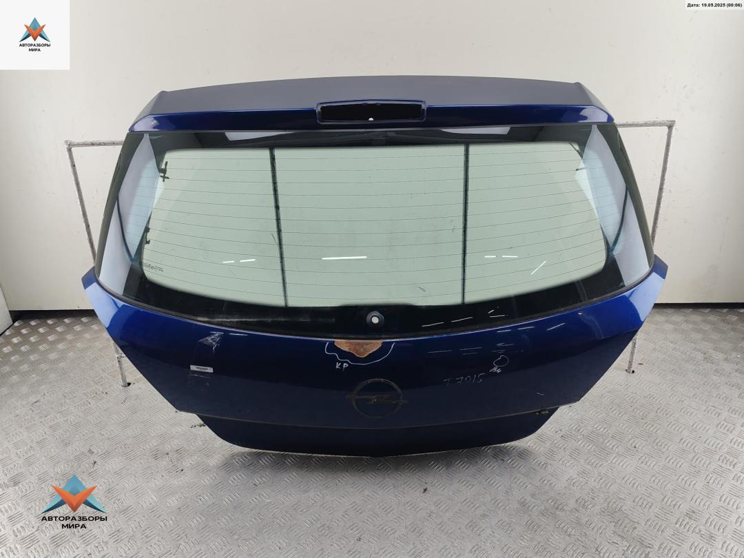 крышка багажника Opel Astra H 2004, синий, хетчбэк 5 дв. - фото №1
