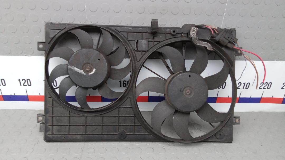 вентилятор радиатора Volkswagen Golf Plus 1 поколение 2007, 1.6 л., бензин, МКПП, хетчбэк 5 дв. - фото №1