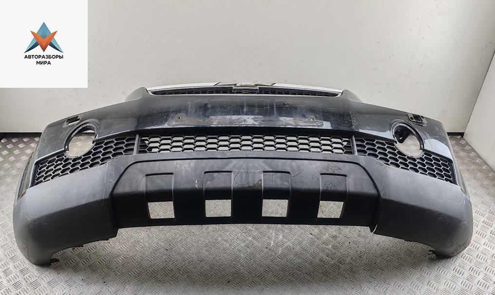 бампер передний Chevrolet Captiva 1 поколение 2006, дизель, чёрный, внедорожник 5 дв. - фото №1