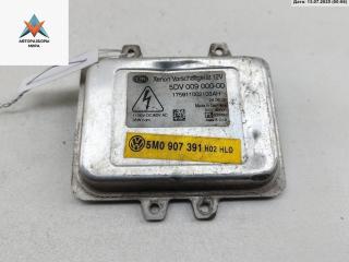 блок розжига ксенона Volkswagen Touareg 1 поколение [рестайлинг] 2009, 3.0 л., дизель, АКПП, чёрный, внедорожник 5 дв., 5M0907391