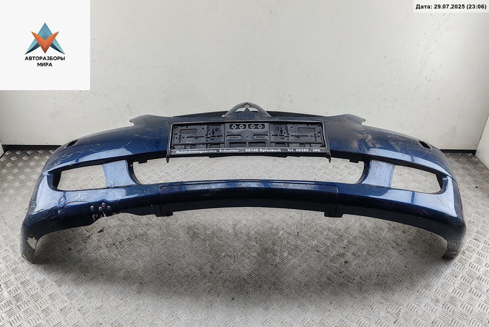 бампер передний Mitsubishi Lancer 9 поколение 2003, бензин, синий, универсал, MN126451 - фото №1