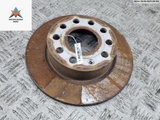 диск тормозной задний Volkswagen Caddy 3 поколение 2009, 1.4 л., бензин, МКПП, красный, фургон