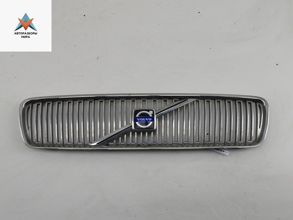 решетка радиатора Volvo S40 2 поколение 2005, чёрный, универсал, 08678556 - фото №1
