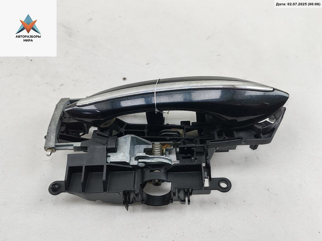 ручка наружная задняя левая BMW 5 серия F07/F10/F11 2012, 3.0 л., дизель, АКПП, чёрный, универсал, X3718722712 - фото №1