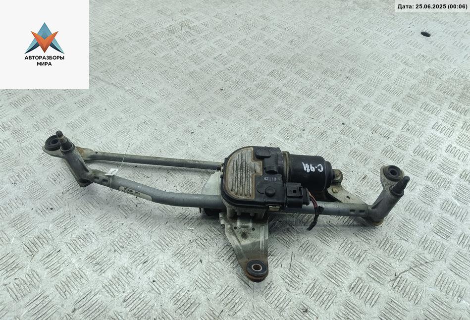 Механизм стеклоочистителя переднего (трапеция дворников) Volkswagen Passat B6 2008, 1.8 л., бензин, МКПП, чёрный, универсал - фото №1