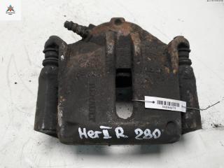 суппорт передний правый Renault Megane 2 поколение 2003, 1.6 л., бензин, МКПП, серый, универсал