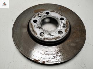 диск тормозной передний Renault Laguna 3 поколение 2009, 2.0 л., бензин, МКПП, чёрный, универсал