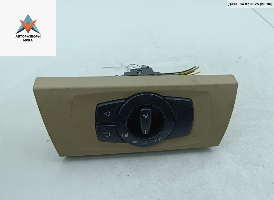 переключатель света BMW 3 серия E90/E91/E92/E93 2007, 2.0 л., дизель, МКПП, чёрный, седан, 6932796 - фото №1