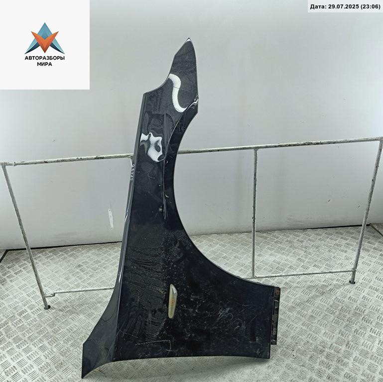 крыло переднее правое BMW 5 серия E60/E61 2006, 2.5 л., бензин, МКПП, чёрный, седан - фото №1