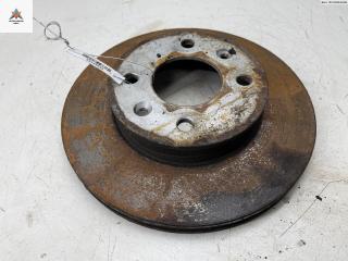 диск тормозной передний Hyundai Getz 1 поколение [рестайлинг] 2005, 1.1 л., бензин, МКПП, чёрный, хетчбэк 3 дв.