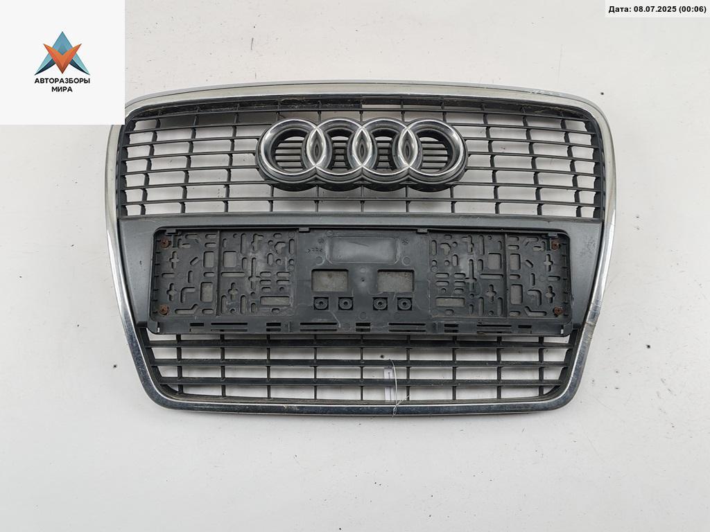 решетка радиатора Audi A6 4F/C6 2006, серый, универсал, 4F0853651S - фото №1