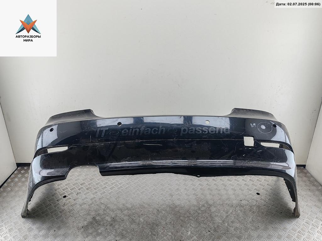 бампер задний BMW 5 серия E60/E61 2006, чёрный, седан, 7061252 - фото №1