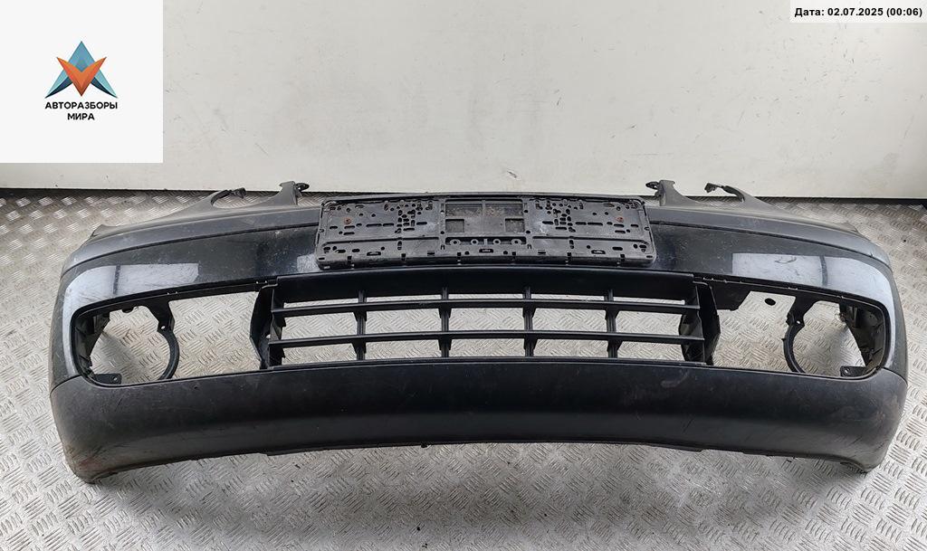 бампер передний Volkswagen Polo 4 поколение 2002, бензин, чёрный, хетчбэк 3 дв. - фото №1