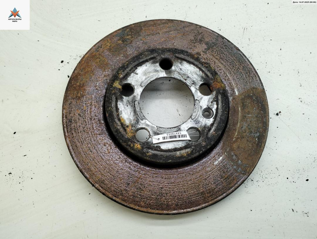 диск тормозной передний Skoda Fabia 1 поколение (6Y) 2001, 1.4 л., бензин, МКПП, серый, хетчбэк 5 дв. - фото №1