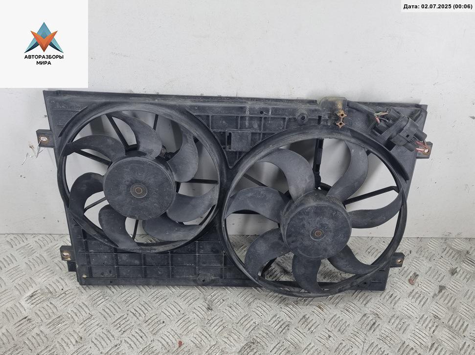 вентилятор радиатора SEAT Leon 2 поколение 2006, 1.6 л., бензин, МКПП, жёлтый, хетчбэк 5 дв., 1K0121207T - фото №1