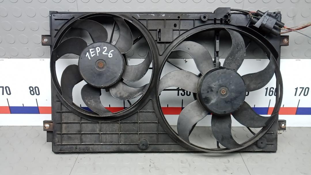 вентилятор радиатора Volkswagen Golf 5 поколение 2006, 1.9 л., дизель, МКПП, хетчбэк 5 дв., 1K0959455ES, 1K0959455EA, 1K0121207BB - фото №1