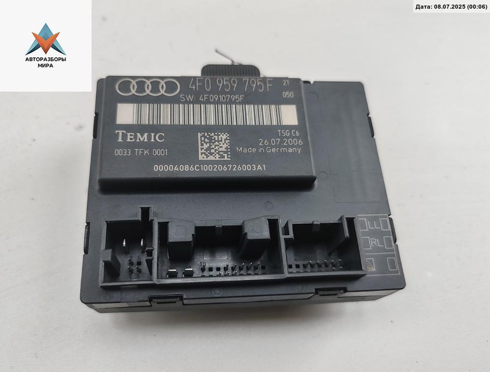 модуль управления двери Audi A6 4F/C6 2006, 2.7 л., дизель, АКПП, серый, универсал, 4F0959795 - фото №1