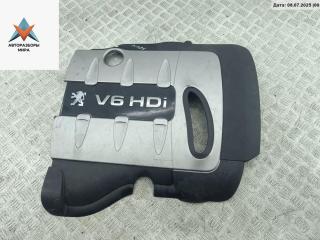 декоративная крышка двигателя Peugeot 607 1 поколение [рестайлинг] 2005, 2.7 л., дизель, АКПП, синий, седан, 9655030380