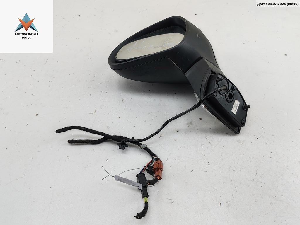 зеркало левое Peugeot 207 1 поколение 2008, 1.6 л., бензин, МКПП, серый, универсал, 96806490XT - фото №1