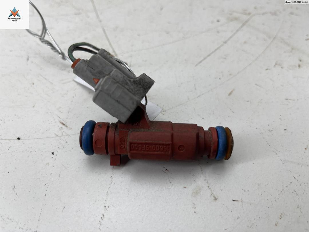 форсунка Nissan Almera N16 2000, 1.5 л., бензин, МКПП, синий, хетчбэк 5 дв., 166009F600 - фото №1