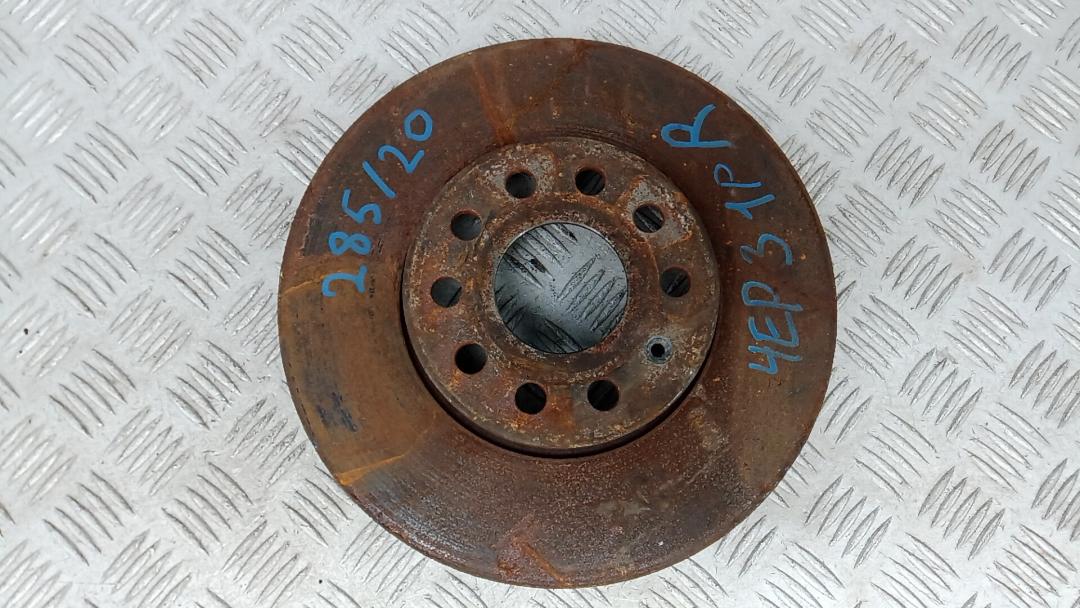 диск тормозной передний Volkswagen Caddy 3 поколение 2004, 1.9 л., дизель, МКПП, 5Q0615301H, 1K0615301T - фото №1