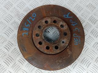 диск тормозной передний Volkswagen Caddy 3 поколение 2004, 1.9 л., дизель, МКПП, 5Q0615301H, 1K0615301T