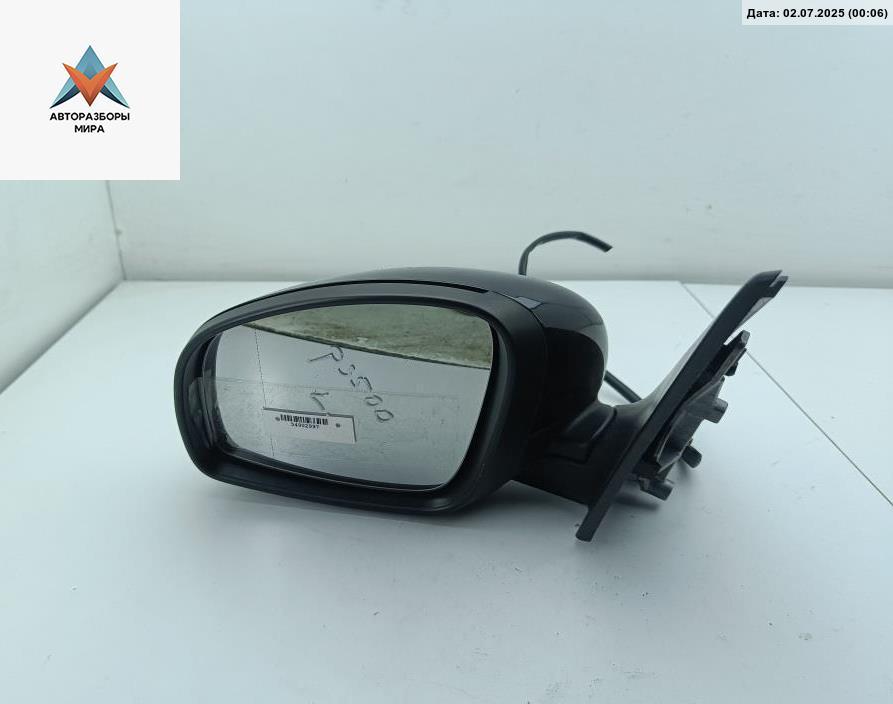 зеркало левое Skoda Roomster 1 поколение 2009, 1.4 л., бензин, МКПП, чёрный, фургон - фото №1