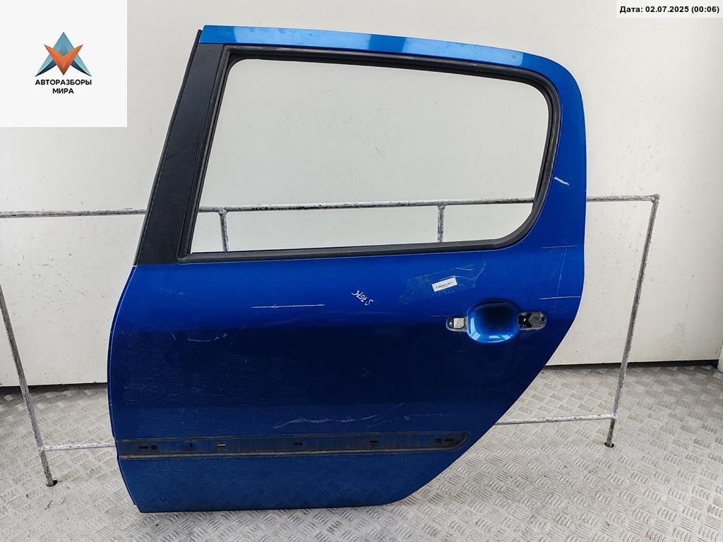 дверь сдвижная Peugeot 307 1 поколение 2004, синий, хетчбэк 5 дв. - фото №1