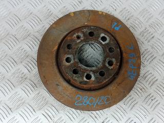 диск тормозной передний Volkswagen Caddy 3 поколение 2005, 2.0 л., дизель, МКПП, 1K0615301AK