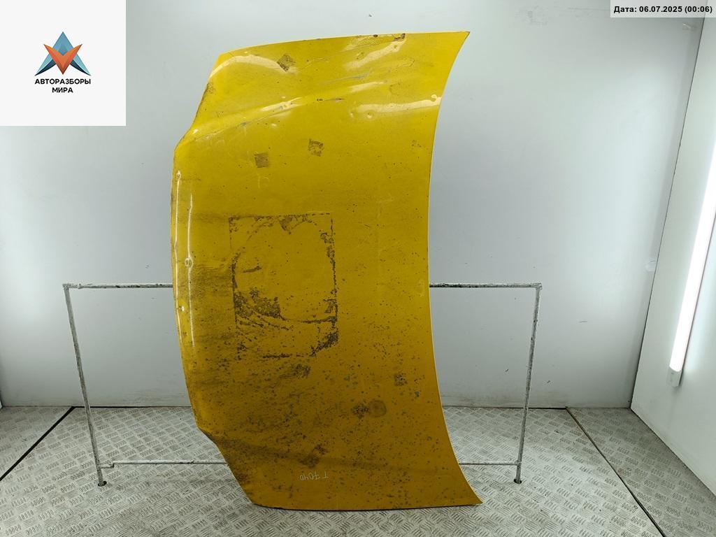 капот Volkswagen Caddy 3 поколение 2006, 1.9 л., дизель, МКПП, жёлтый, фургон - фото №1