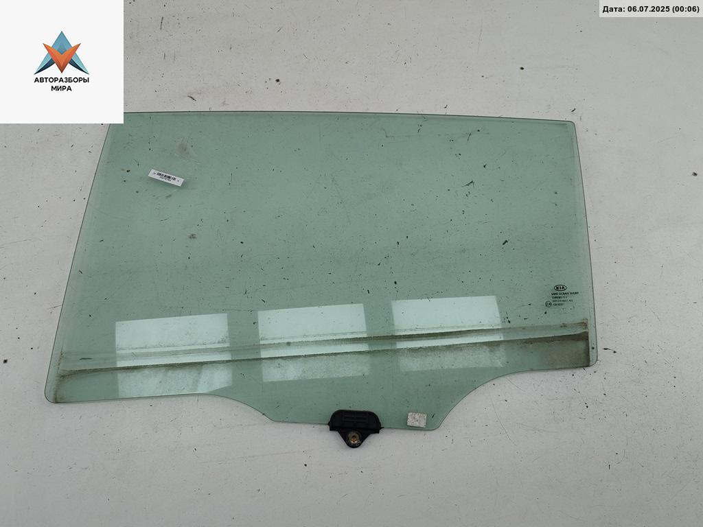 стекло двери задней левой Kia Sportage 3 поколение 2012, 2.0 л., бензин, МКПП, чёрный, внедорожник 5 дв., 43R-00351 - фото №1