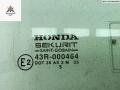 стекло двери передней правой Honda Civic 8 поколение 2005, 1.4 л., бензин, МКПП, серый, хетчбэк 3 дв. - фото №3