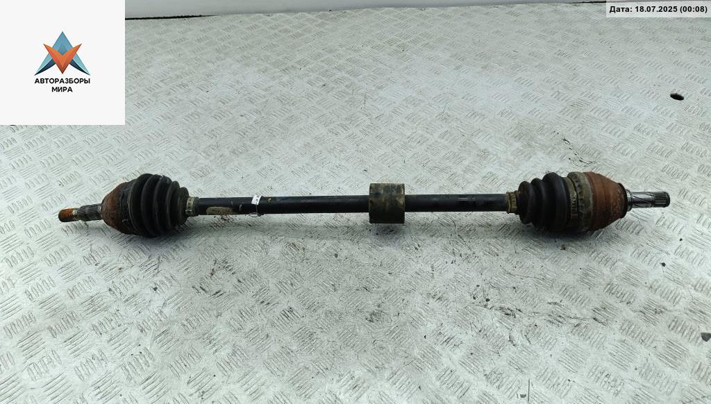 полуось передняя правая (приводной вал, ШРУС) Opel Zafira 2 поколение (B) 2005, 1.8 л., бензин, МКПП, чёрный, минивэн - фото №1