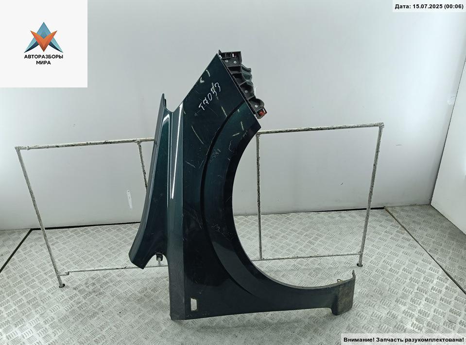крыло переднее правое Opel Zafira 2 поколение (B) 2005, 1.9 л., дизель, МКПП, зелёный, минивэн - фото №1
