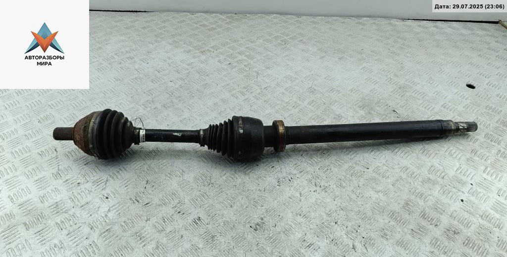 полуось передняя правая (приводной вал, ШРУС) Ford S-Max 1 поколение 2006, 2.5 л., бензин, МКПП, серый, минивэн - фото №1