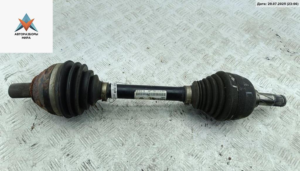 полуось передняя левая (приводной вал, ШРУС) Ford S-Max 1 поколение 2006, 2.5 л., бензин, МКПП, серый, минивэн, 6G9N3B437CC - фото №1