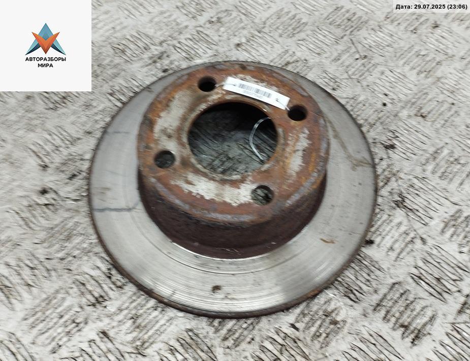 диск тормозной задний Audi 80 8C/B4 1992, 2.0 л., бензин, МКПП, серый, седан - фото №1