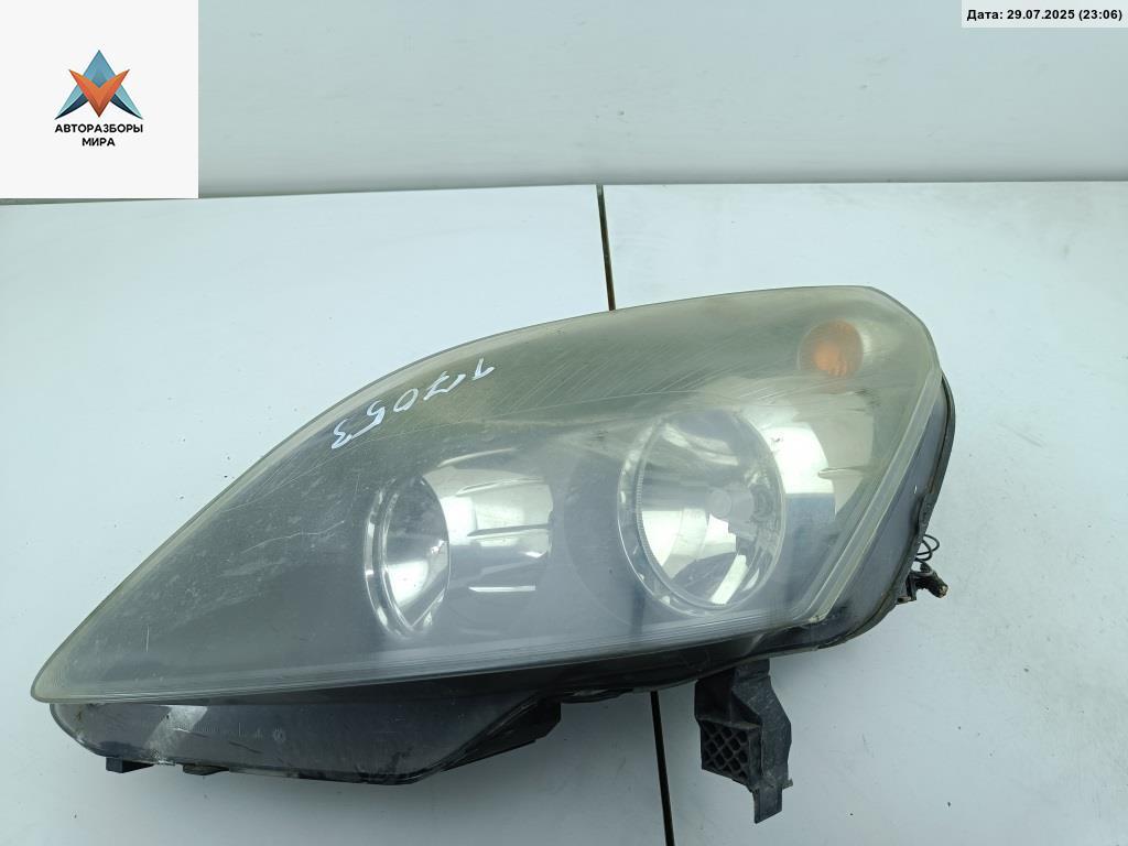 фара левая Opel Zafira 2 поколение (B) 2005, 1.9 л., дизель, МКПП, зелёный, минивэн, 24451052 - фото №1