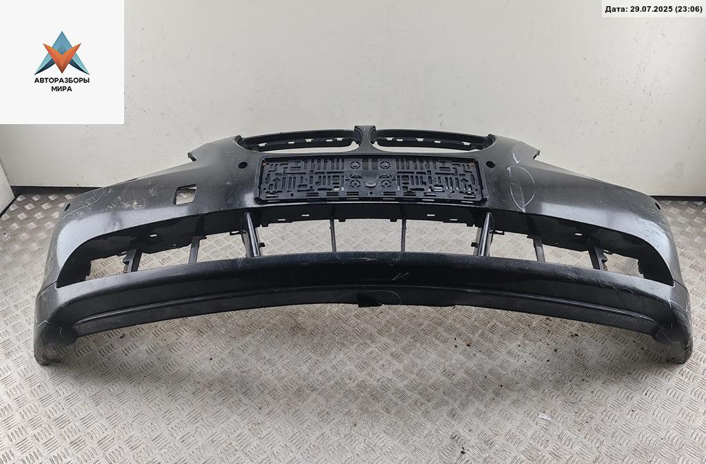 бампер передний BMW 5 серия E60/E61 2004, бензин, чёрный, седан - фото №1
