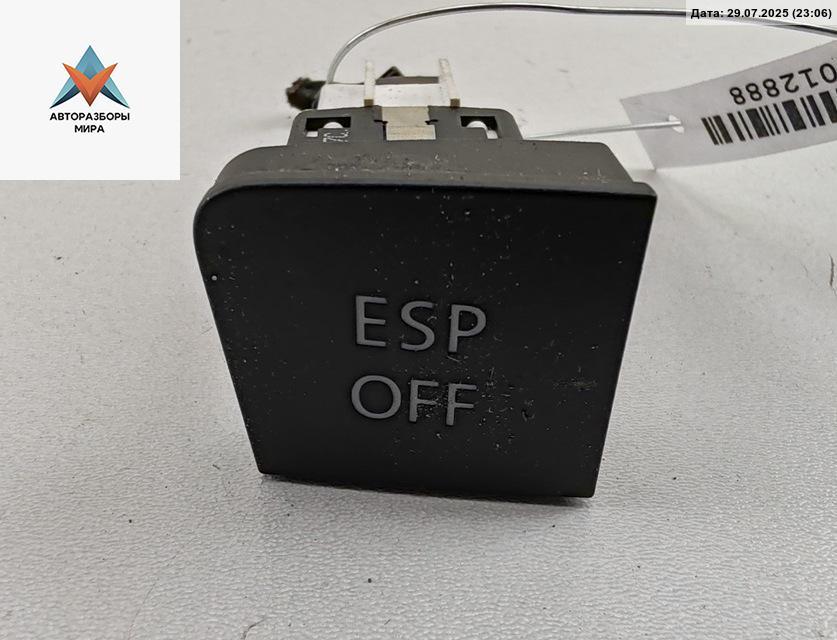 кнопка (выключатель) Volkswagen Passat B6 2008, 1.4 л., бензин, МКПП, чёрный, универсал, 3C09227117C - фото №1