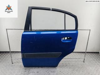 дверь сдвижная Kia Rio 2 поколение 2006, синий, хетчбэк 5 дв.