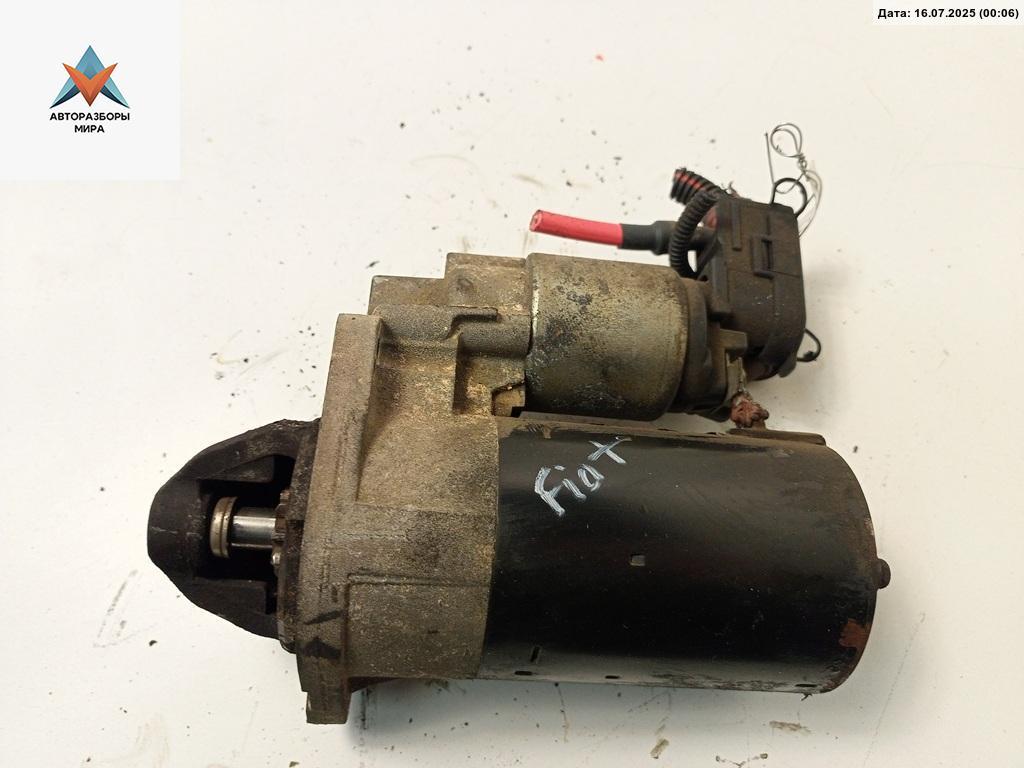 стартер Fiat Stilo 1 поколение 2003, 1.6 л., бензин, МКПП, синий, универсал - фото №1