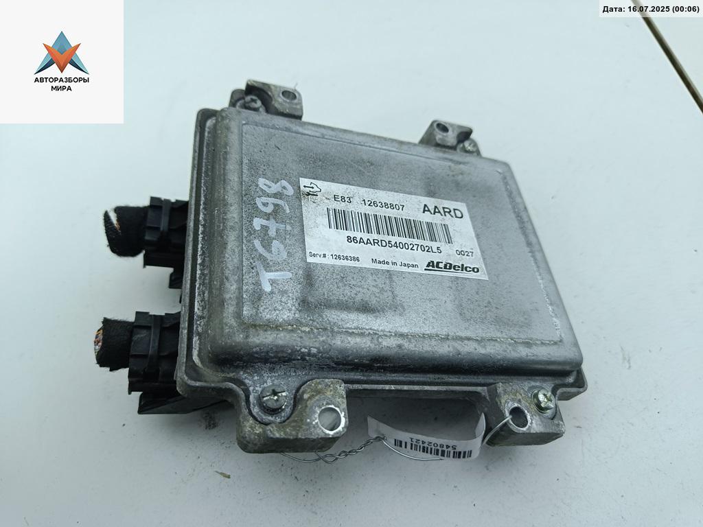 ЭБУ Opel Astra J 2010, 1.6 л., бензин, МКПП, синий, хетчбэк 5 дв., 12638807 - фото №1