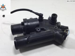 корпус термостата Peugeot 407 1 поколение 2007, 2.2 л., дизель, МКПП, чёрный, универсал, 9657182080