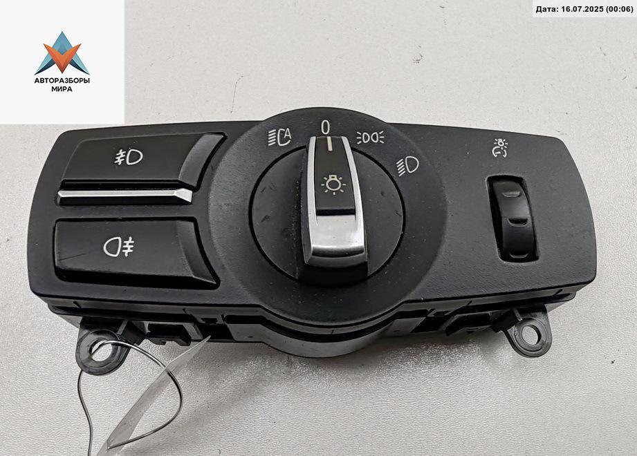 переключатель света BMW 5 серия F07/F10/F11 2011, 2.0 л., дизель, МКПП, чёрный, универсал, 9192744 - фото №1