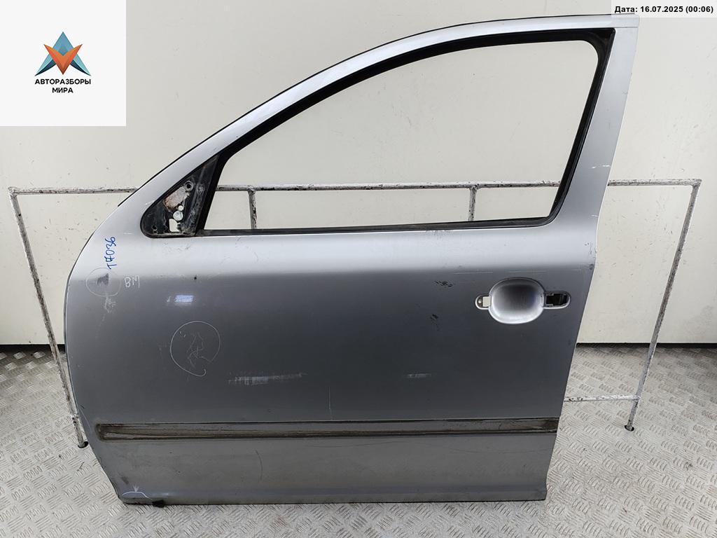 дверь сдвижная Skoda Octavia mk2 (A5 1Z) 2004, серый, хетчбэк 5 дв. - фото №1