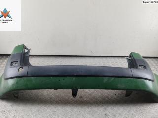 бампер задний Renault Scenic 2 поколение 2004, зелёный, минивэн