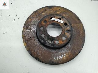 диск тормозной передний Volkswagen Golf 5 поколение 2004, 1.4 л., бензин, МКПП, серый, хетчбэк 5 дв.