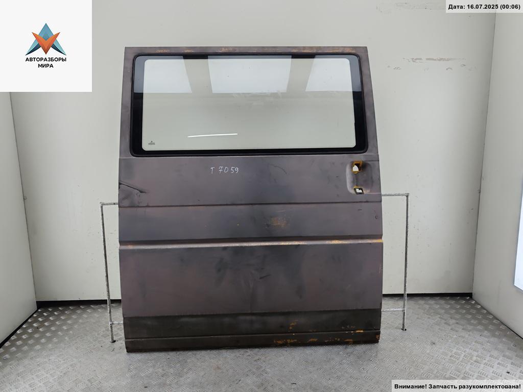 дверь сдвижная Volkswagen Transporter T4 1992, 2.4 л., дизель, МКПП, серый, микроавтобус - фото №1