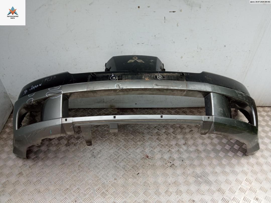 бампер передний Mitsubishi Outlander 1 поколение 2006, бензин, чёрный, внедорожник 5 дв. - фото №1